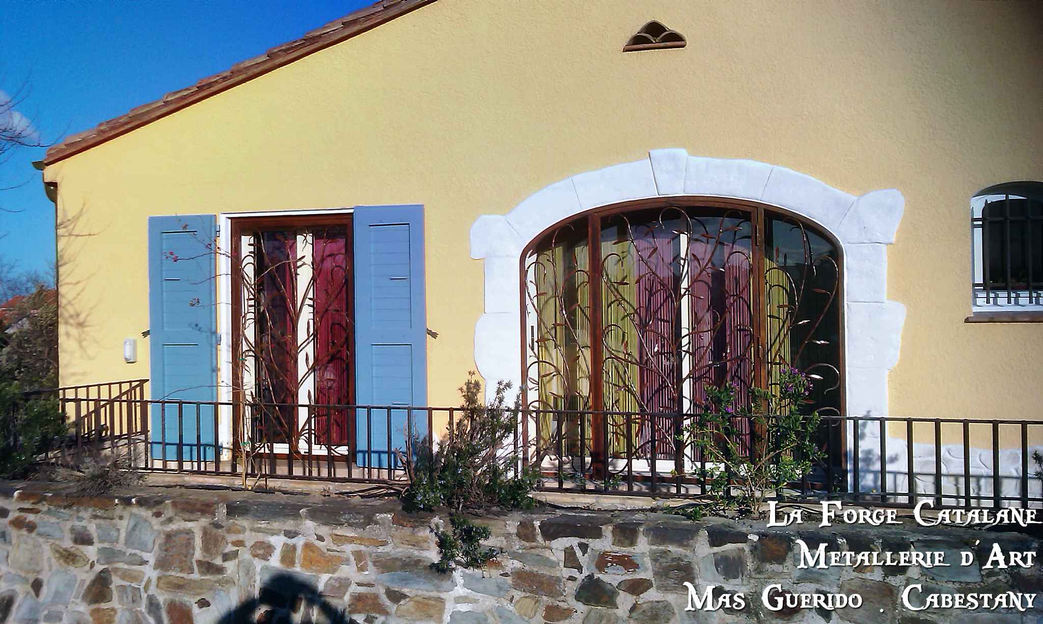 Grilles articulees rameau olivier forge catalane.jpg